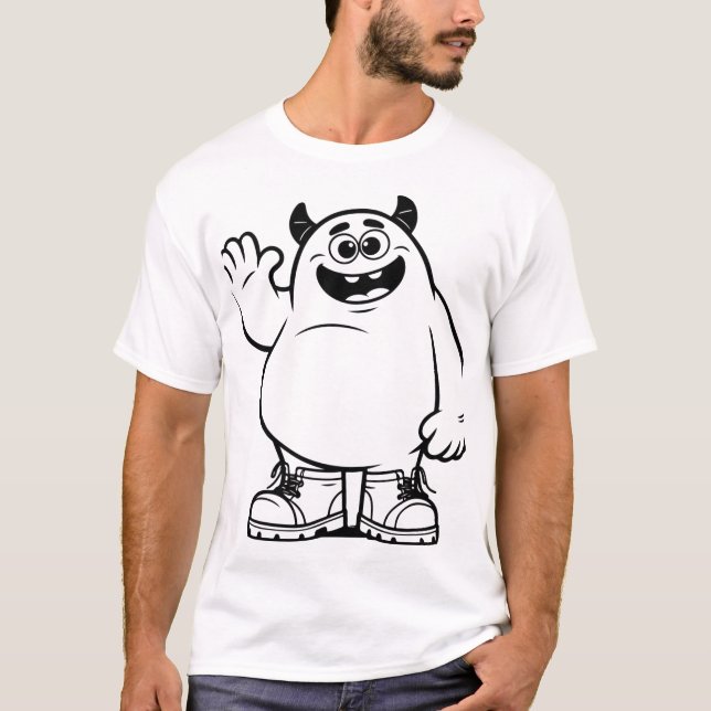 Camiseta monstro alto (Frente)