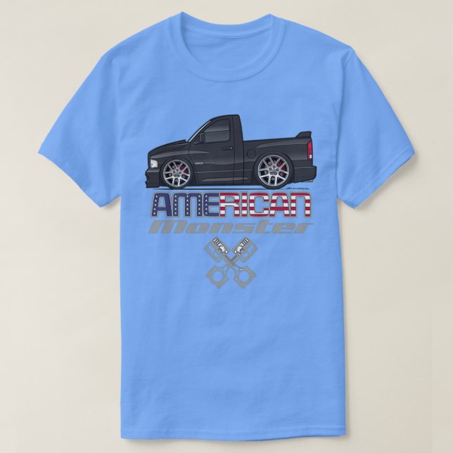 Camiseta Monstro AmericanoBlack (Frente do Design)