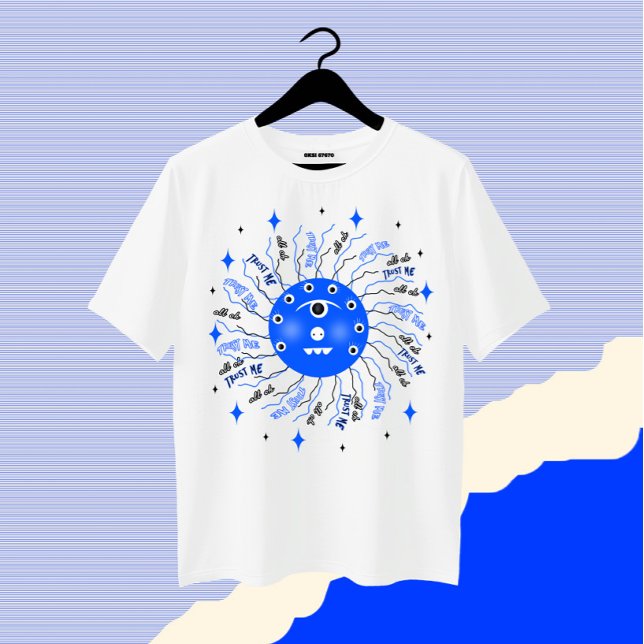 Camiseta Monstro azul (Criador carregado)