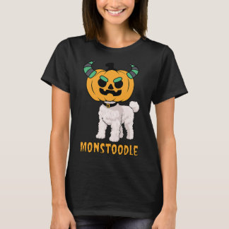 Camiseta Monstro Bonito Doodle Pumpkin Cabeça Monstoodle