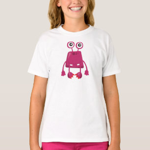 Camiseta Monstro Bonito, Monstro Rosa, Monstro Engraçado, B
