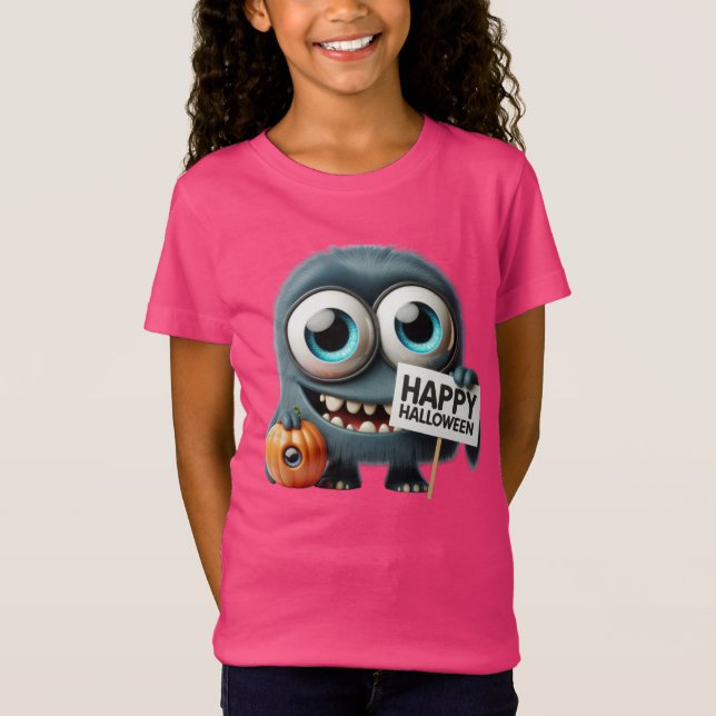 Camiseta Monstro com Pumpkin, de Natasha Us (Frente)