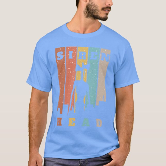 Camiseta Monstro com Sirenes para Cabeças sobre Horror da C (Frente)