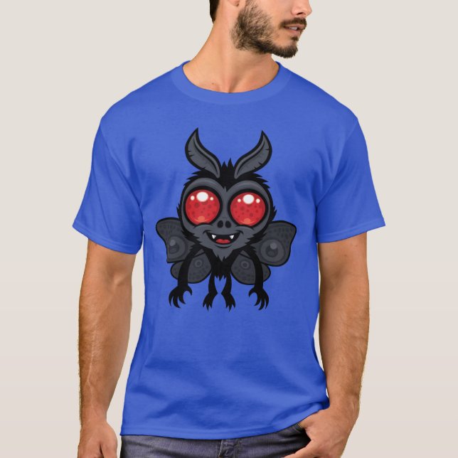 Camiseta Monstro Criptídeo Mothman Sinistro Cute (Frente)