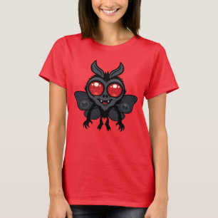 Camiseta Monstro Cryptid Mothman Sinistro Adorável