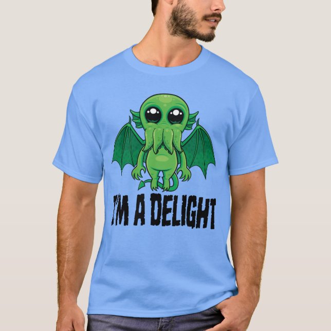 Camiseta Monstro Cthulhu Deliciosamente Fofo (Frente)