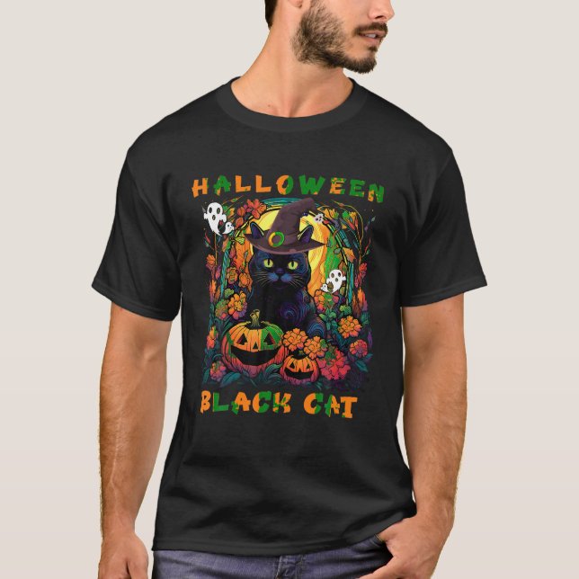 Camiseta Monstro da abóbora do Halloween Black Season Hallo (Frente)