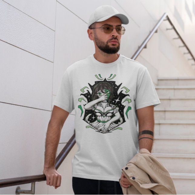 Camiseta Monstro da Menina Anime Demon (Criador carregado)