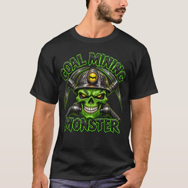 CAMISETA MONSTRO DA MINERAÇÃO DE CARVÃO (Frente)