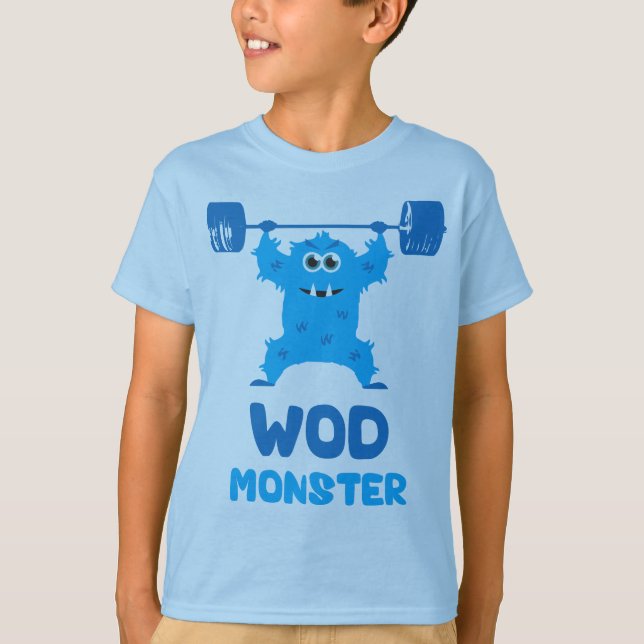Camiseta Monstro da WOD (Monstro da Boca-Cola Cute) (Frente)