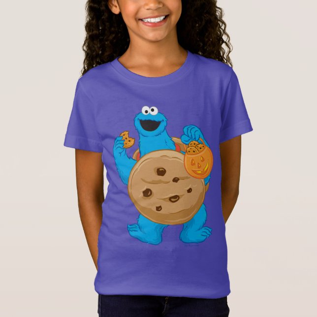 Camiseta Monstro das Bolachas | Fantasia de Bolo (Frente)