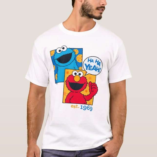 Camiseta Monstro de Biscoitos e Elmo | Ha Sim (Frente)