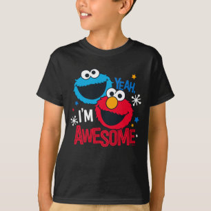 Camiseta Monstro de Biscoitos e Elmo   Sim, sou incrível