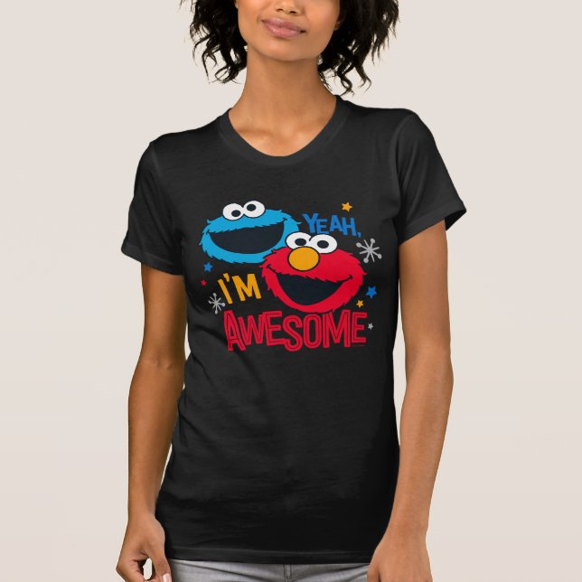 Camiseta Monstro de Biscoitos e Elmo | Sim, sou incrível (Frente)