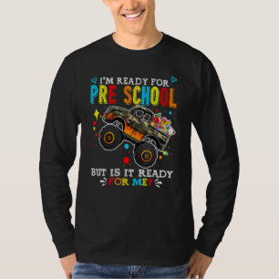 Camiseta Monstro de Caminhão de Volta à Escola Estou Pronto