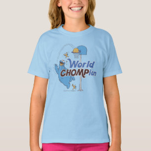 Camiseta Monstro de cookies   Atiradas De Lúpulo De Basquet