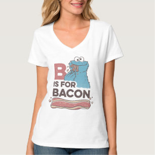 Camiseta Monstro de cookies B é para Bacon
