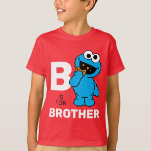 Camiseta Monstro de cookies B é para o irmão