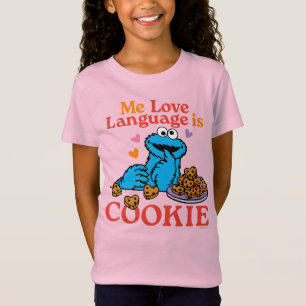 Camiseta Monstro de cookies   Citação do dia de os namorado