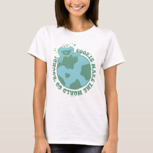 Camiseta Monstro de cookies   Cookies fazem o mundo girar