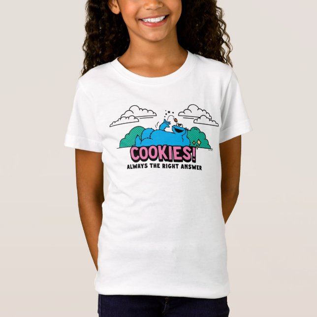 Camiseta Monstro de cookies | Cookies Sempre a resposta cer (Frente)