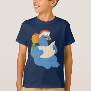 Camiseta Monstro De Cookies Lendo Um Mapa