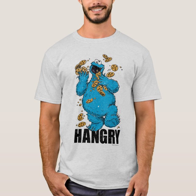 Camiseta Monstro de Cookies Retro | Hangry (Frente)