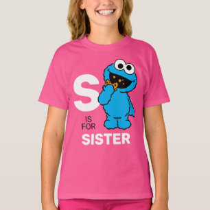 Camiseta Monstro de cookies   S é para Irmã