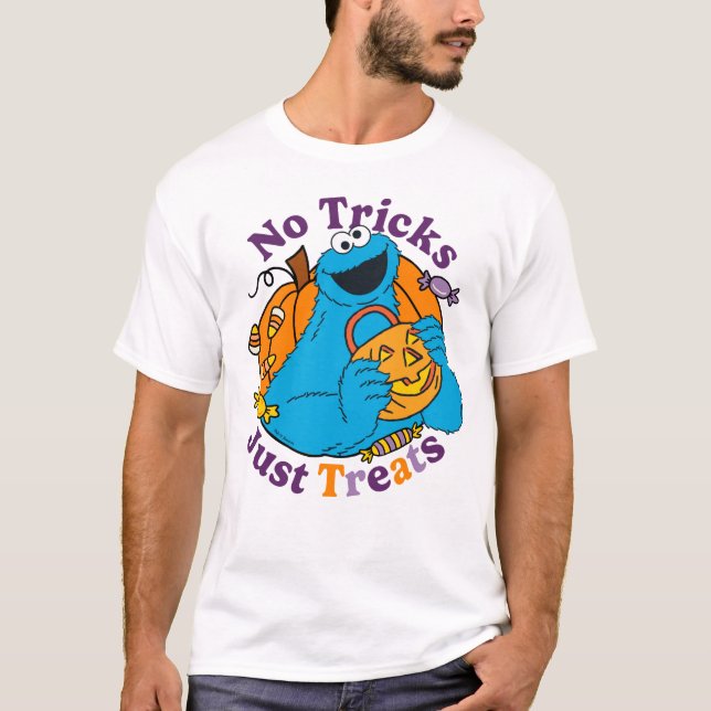 Camiseta Monstro de cookies | Sem Truques Apenas Tratamento (Frente)