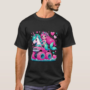 Camiseta Monstro de Festa de aniversário de Caminhão Sereia