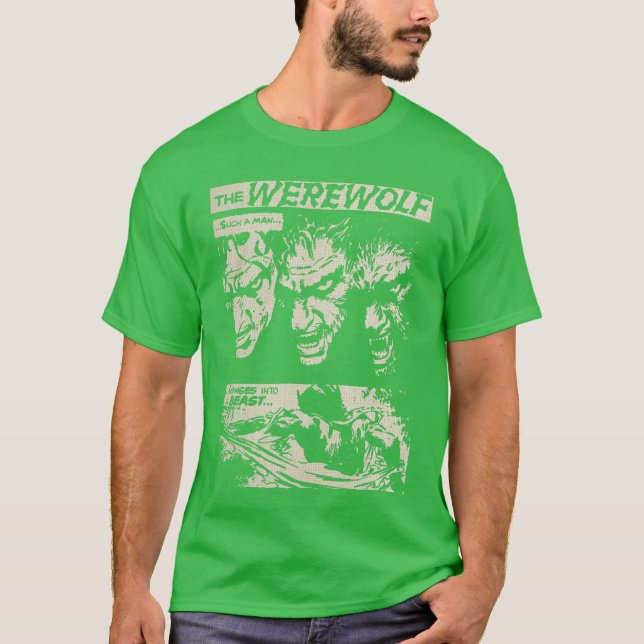 Camiseta Monstro de Filme de Terror Clássico Quadrinho de T (Frente)