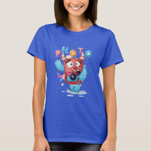 Camiseta Monstro de Fotografias - Diversão e Design de Cami