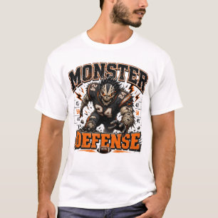 Camiseta Monstro de Futebol Halloween Vintage Mascote Espor