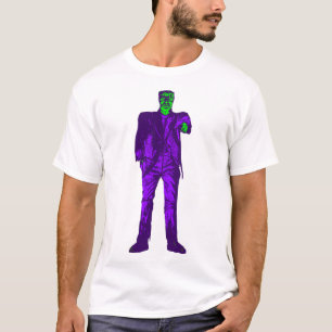 Camiseta monstro de halloween frankenstein assustador