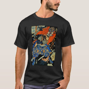 Camiseta Monstro de luta contra espadachim japonês