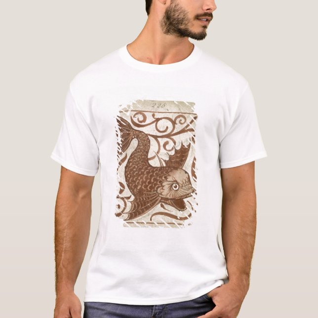 Camiseta Monstro de mar (w/c no papel) (Frente)
