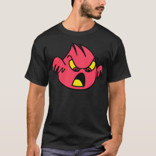 Camiseta Monstro De Mau Vermelho Muito Zangado E Bonito Com