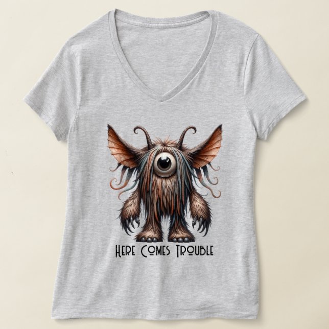 Camiseta Monstro de olhos únicos (pode personalizar) (Postura )