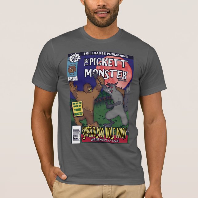 Camiseta MONSTRO de PICKETT - banda desenhada #3 (Frente)