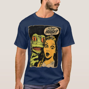 Camiseta Monstro de Sapo Assustador Sie Arte de Terror de Q