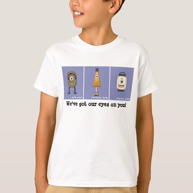 Camiseta Monstro de Yokai Japonês Bonito (Frente)