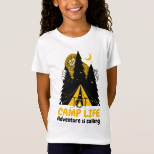 Camiseta Monstro Divertido de Camping – Aventura na Vida no