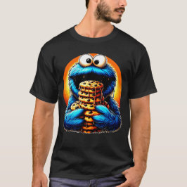 Camiseta Monstro do Biscoito Devorando um Biscoito de Choco