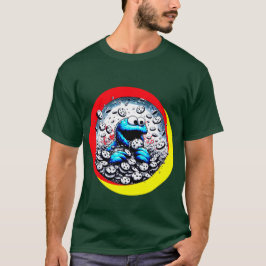 Camiseta Monstro do Biscoito Devorando um Chip de Chocolate