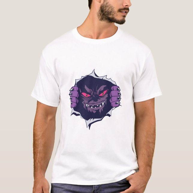 Camiseta monstro do Halloween (Frente)