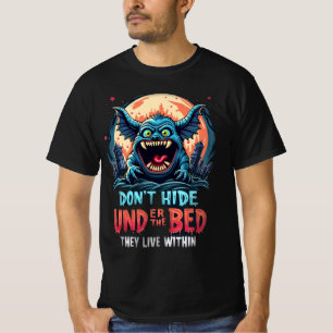 Camiseta Monstro do Halloween Não se esconda debaixo da cam