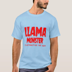 Camiseta monstro do lama (cara gorda atrativa)