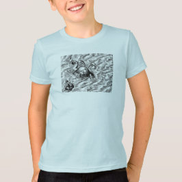 Camiseta Monstro do Mar Árctico e Navio de Navegação