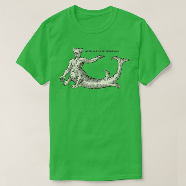 Camiseta Monstro do Monstro do Mar Humano Passado (Frente do Design)