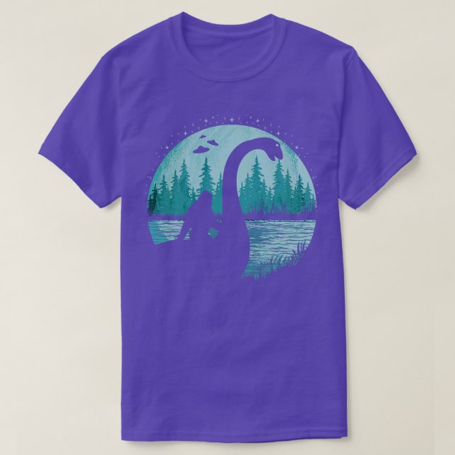 Camiseta Monstro do Ness Loch 19 (Frente do Design)
